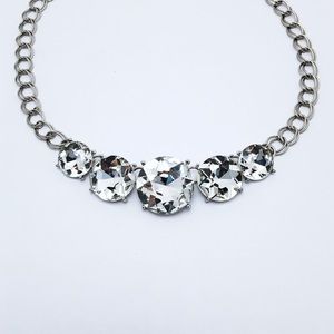 149.48CTW Rhinestone Choker Statement Necklace